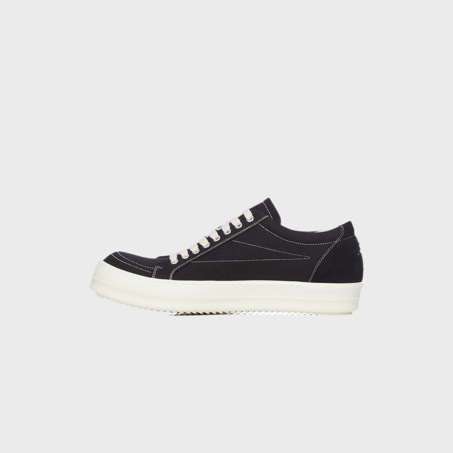 Rick Owens WMNS DRKSHDW Temple Star Applique Sneaks - Black / Milk