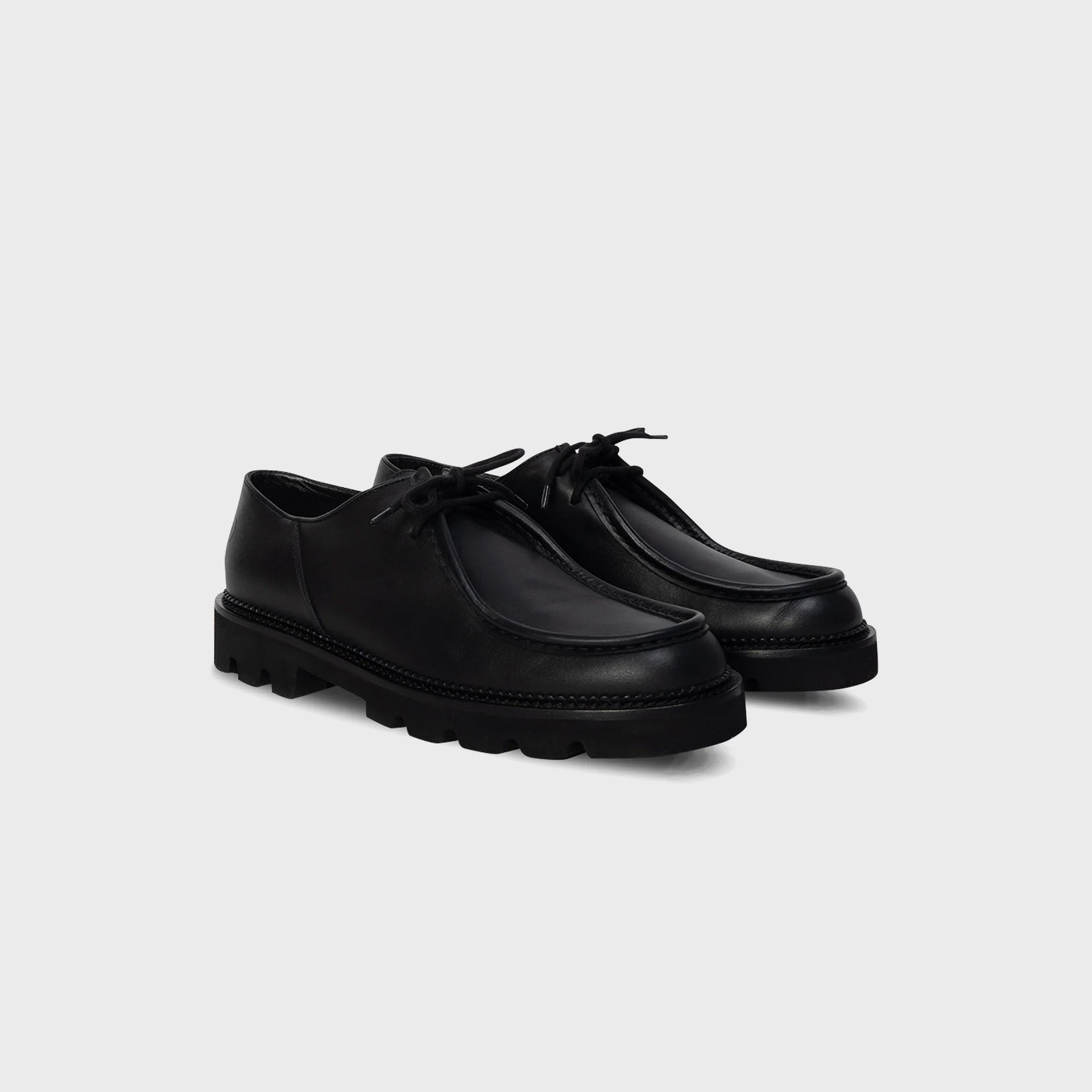 Collegium Pillar Moc-toe Derby - Nero