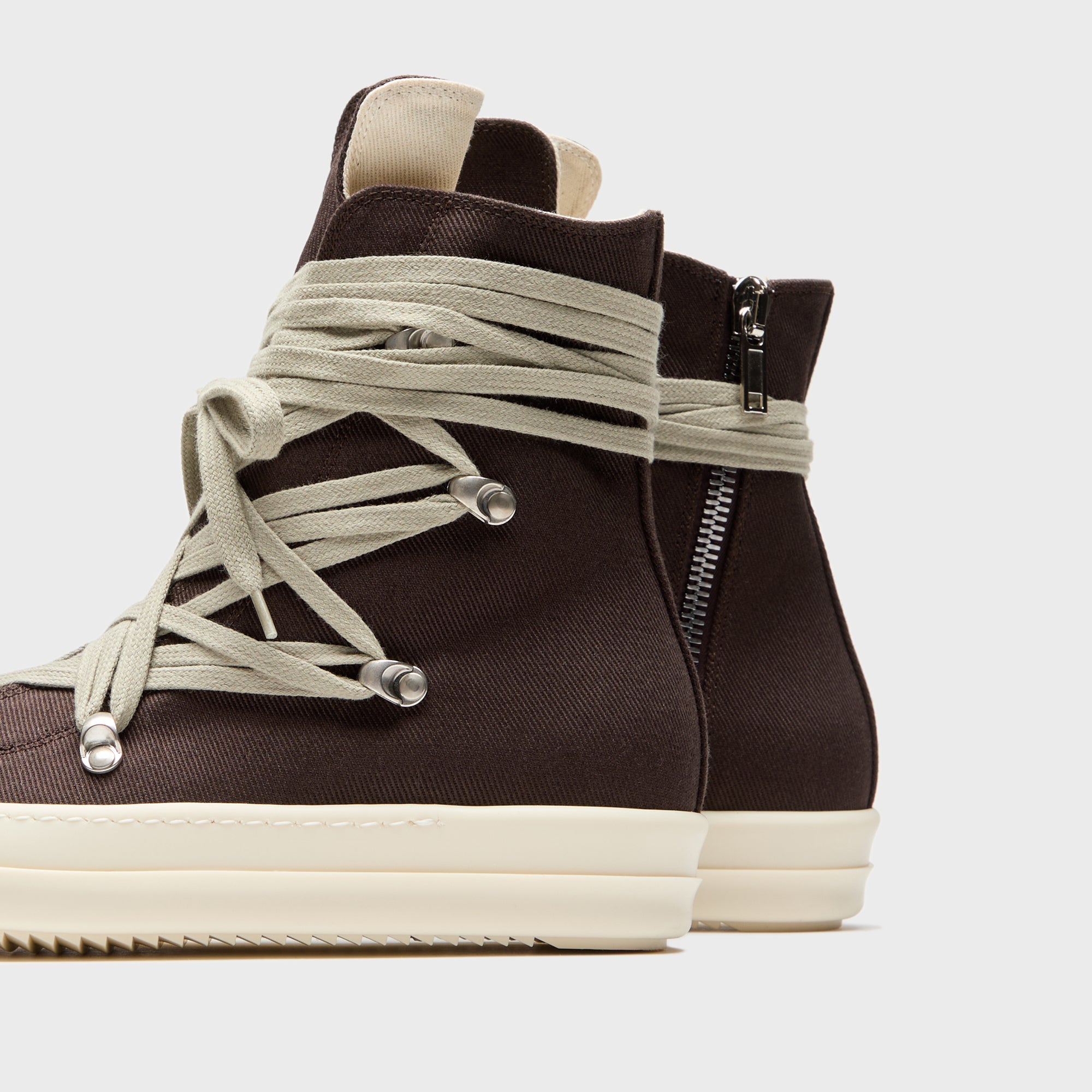 Rick Owens Megalace Sneaks - Dark Dust / Milk / Milk – Kith