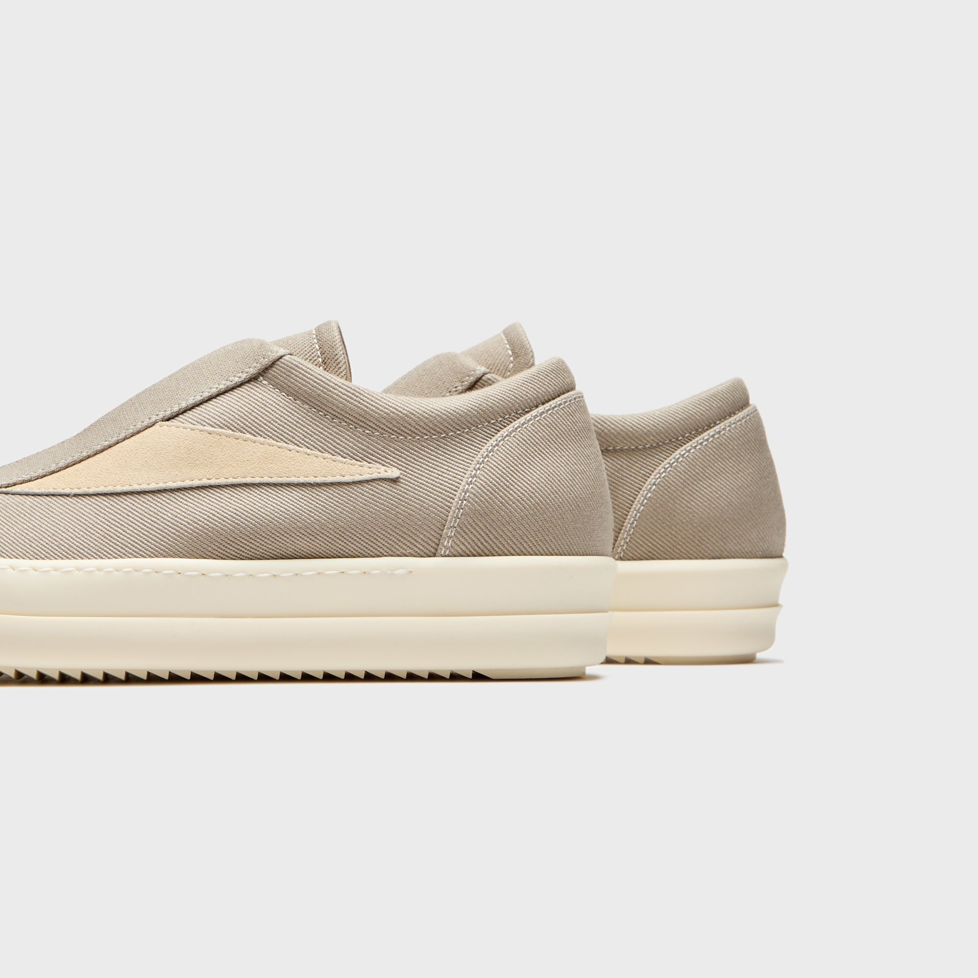 Rick Owens Laceless Vintage Sneaks - Dirty Pearl / Milk / Milk – Kith
