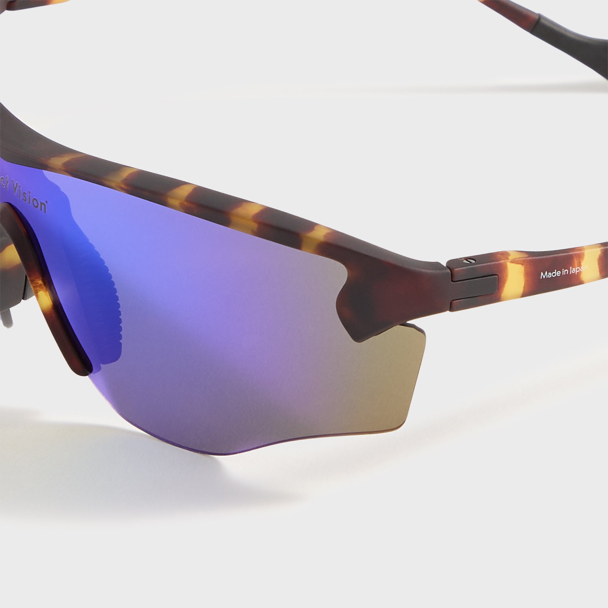 District Vision Junya Racer - Tortoise / D+ Blue Mirror – Kith