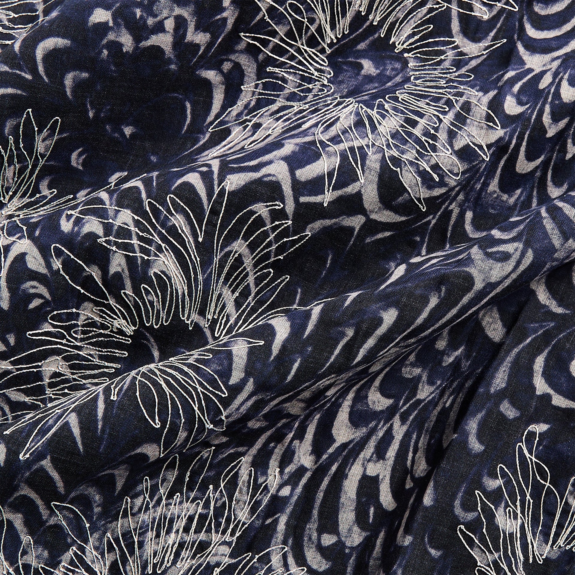Dries Van Noten Carltone Emb 1162 M.W.Shirt in Navy