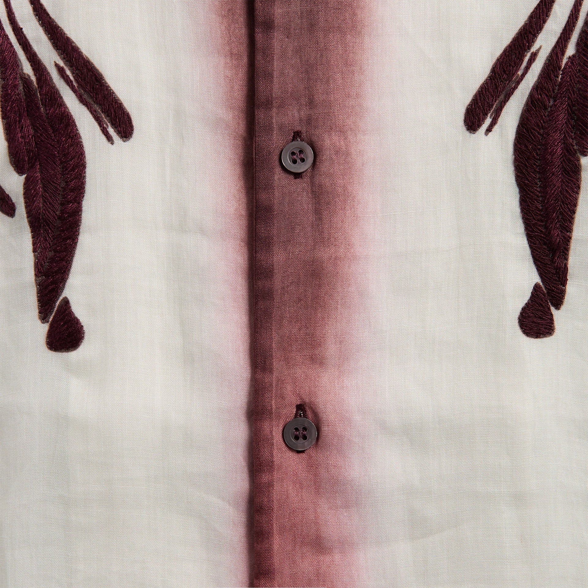 Dries Van Noten Carltone Emb 1268 M.W.Shirt - Burgundy