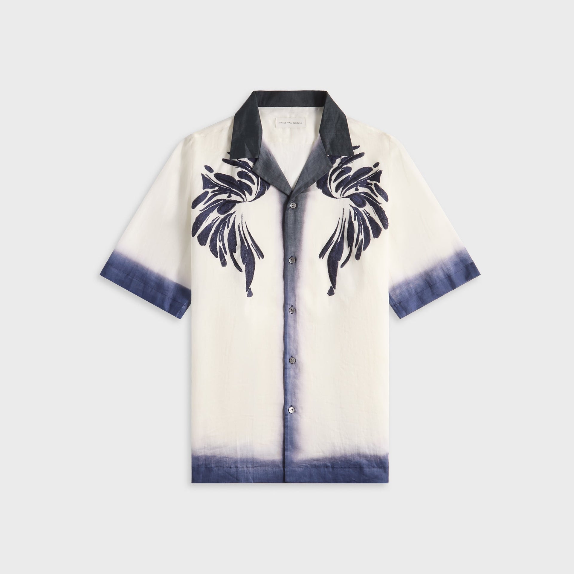 Dries Van Noten Carltone Emb 1268 M.W.Shirt - Navy