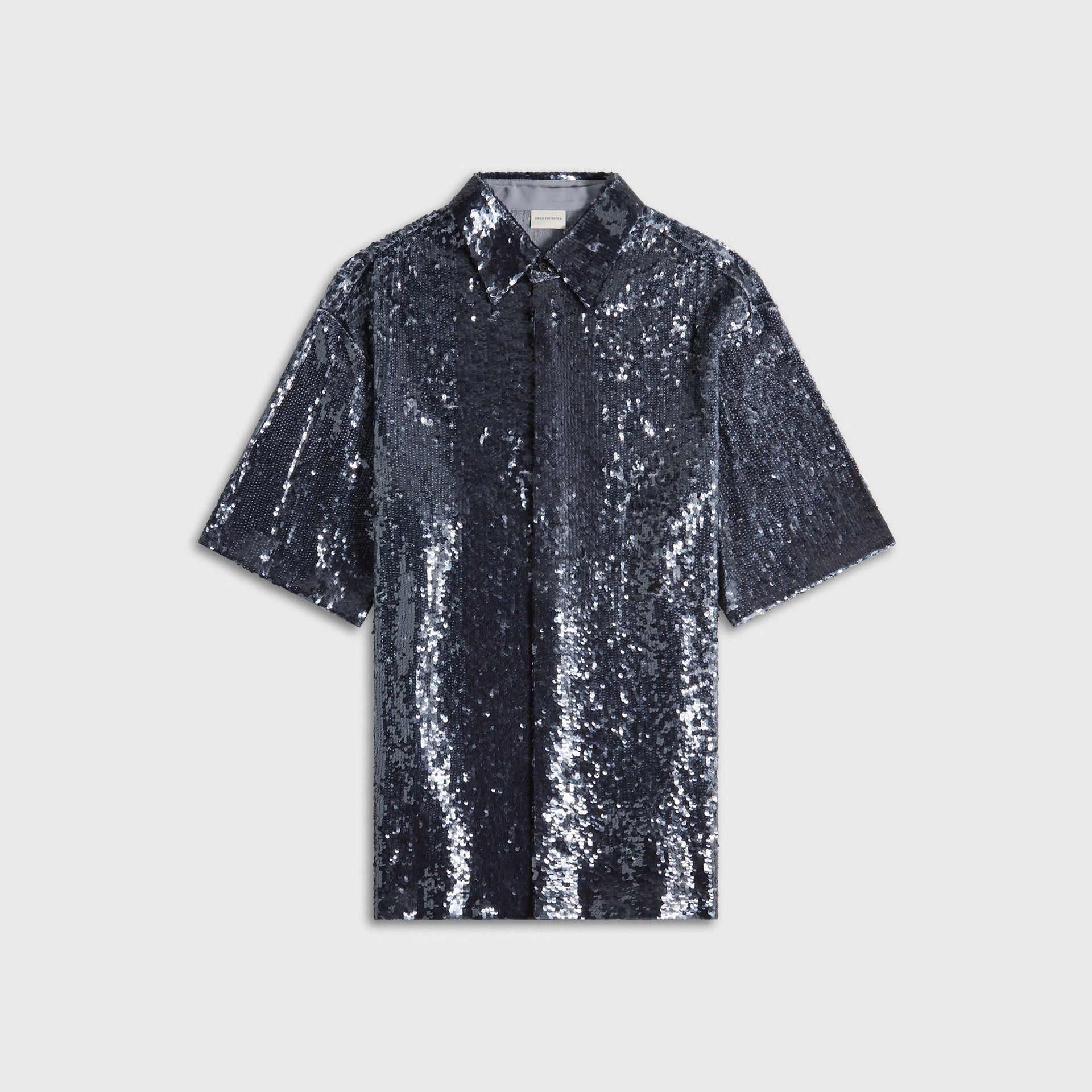 Dries Van Noten Cassidye Emb 1480 M.W.Shirt - Navy