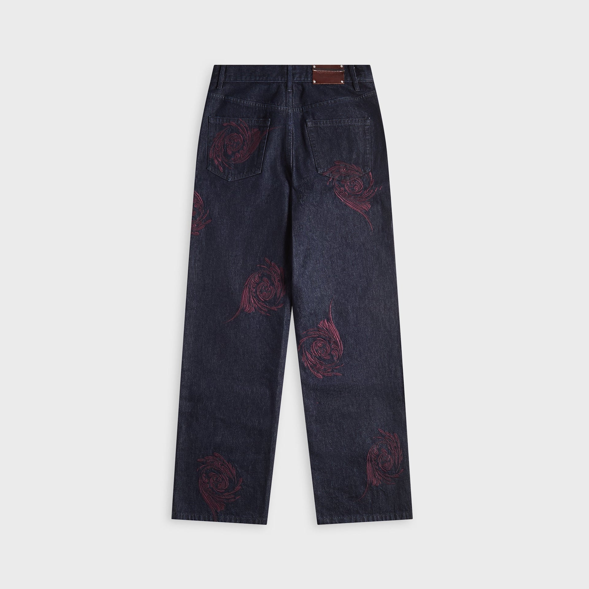 Dries Van Noten Pine Emb 1554 M.W.Pants - Indigo