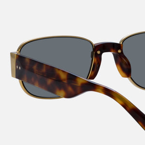 Dries Van MU67USn DVN196 Frame Sunglasses - Yellow Gold