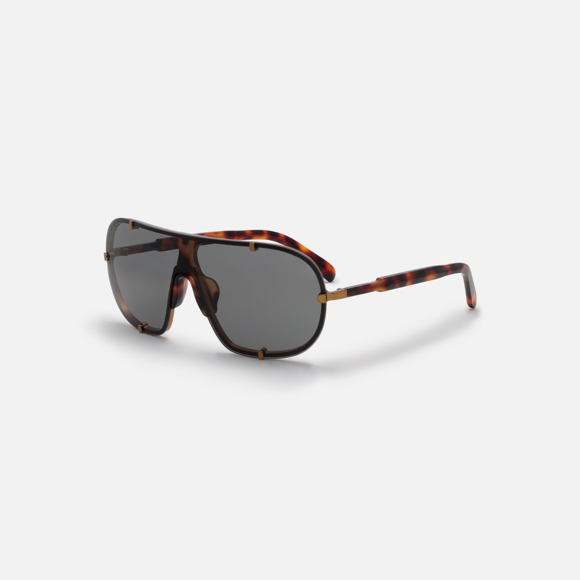 Dries Van Noten 216 C5 Aviator Frames - Old Gold