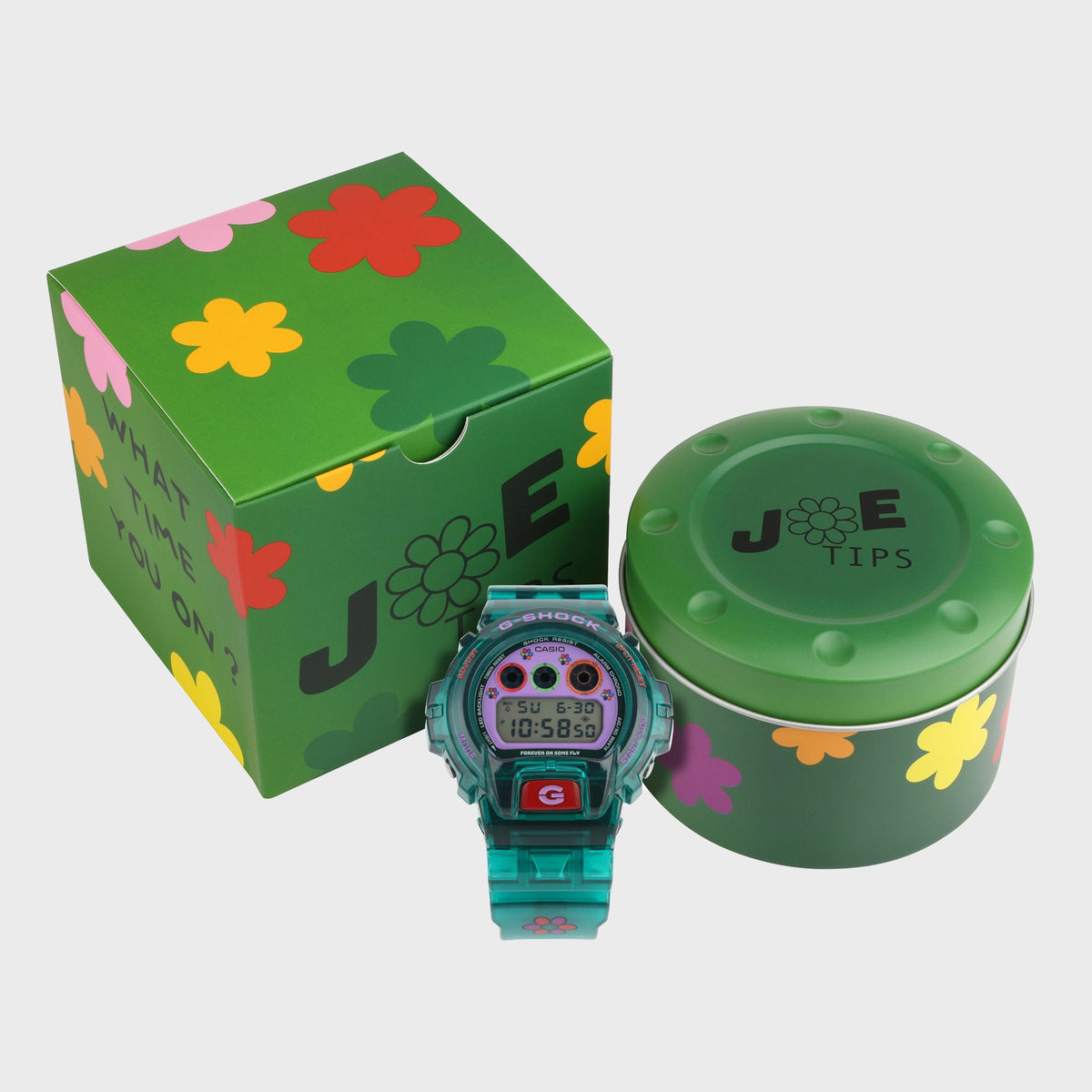 G-SHOCK x Jae Tips Part Two DW-6900JT26 - Translucent Teal / Green / Blue