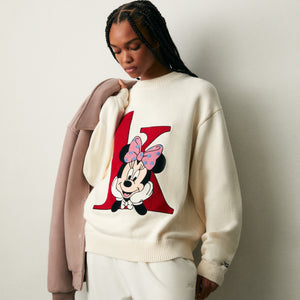 Disney | Kith for Mickey & Friends Minnie K Crewneck Sweater - Sandrift