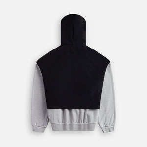 Essentials Nylon Fleece Hooded Sweater - Light Heather Grey