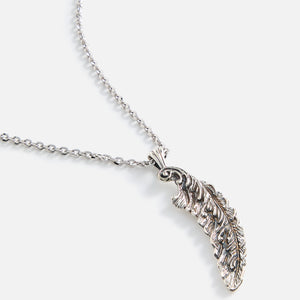 Emanuele Bicocchi Feather Pendant Necklace - Silver