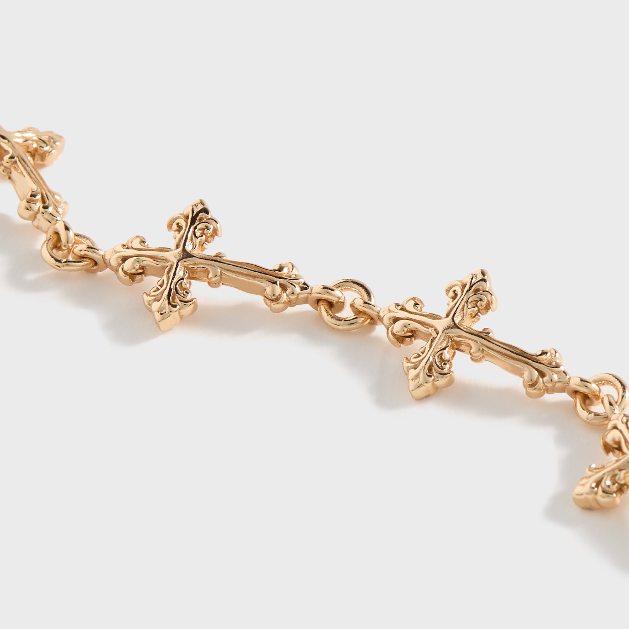 Emanuele Bicocchi Gold Large Multi-Cross Bracelet - Gold – Kith