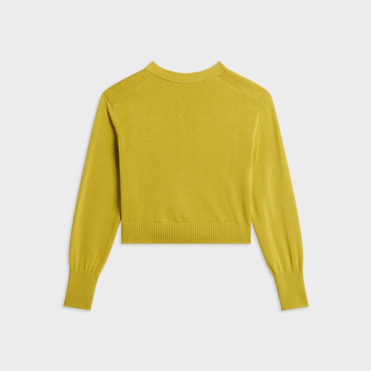 EB Denim Juniper Cropped Cardigan - Yellow Moss