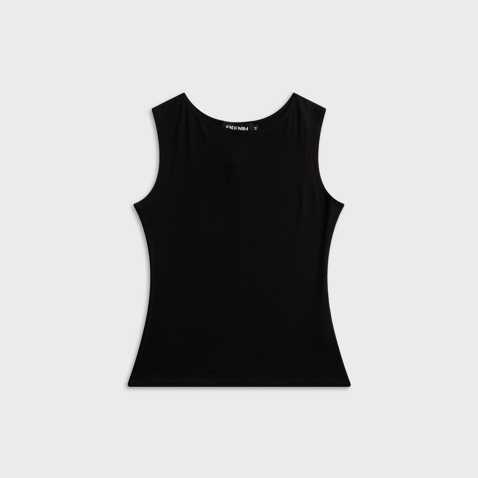 EB Denim South Beverly Boat Neck Tank - Asphalt