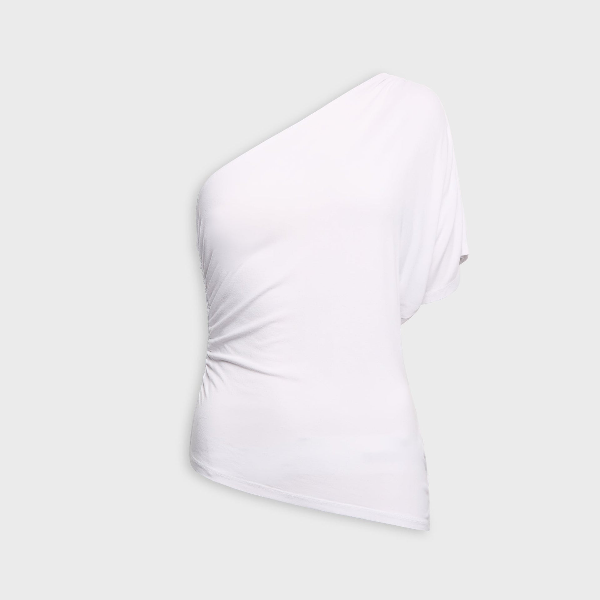 EB Denim Linnea One Shoulder Top - White