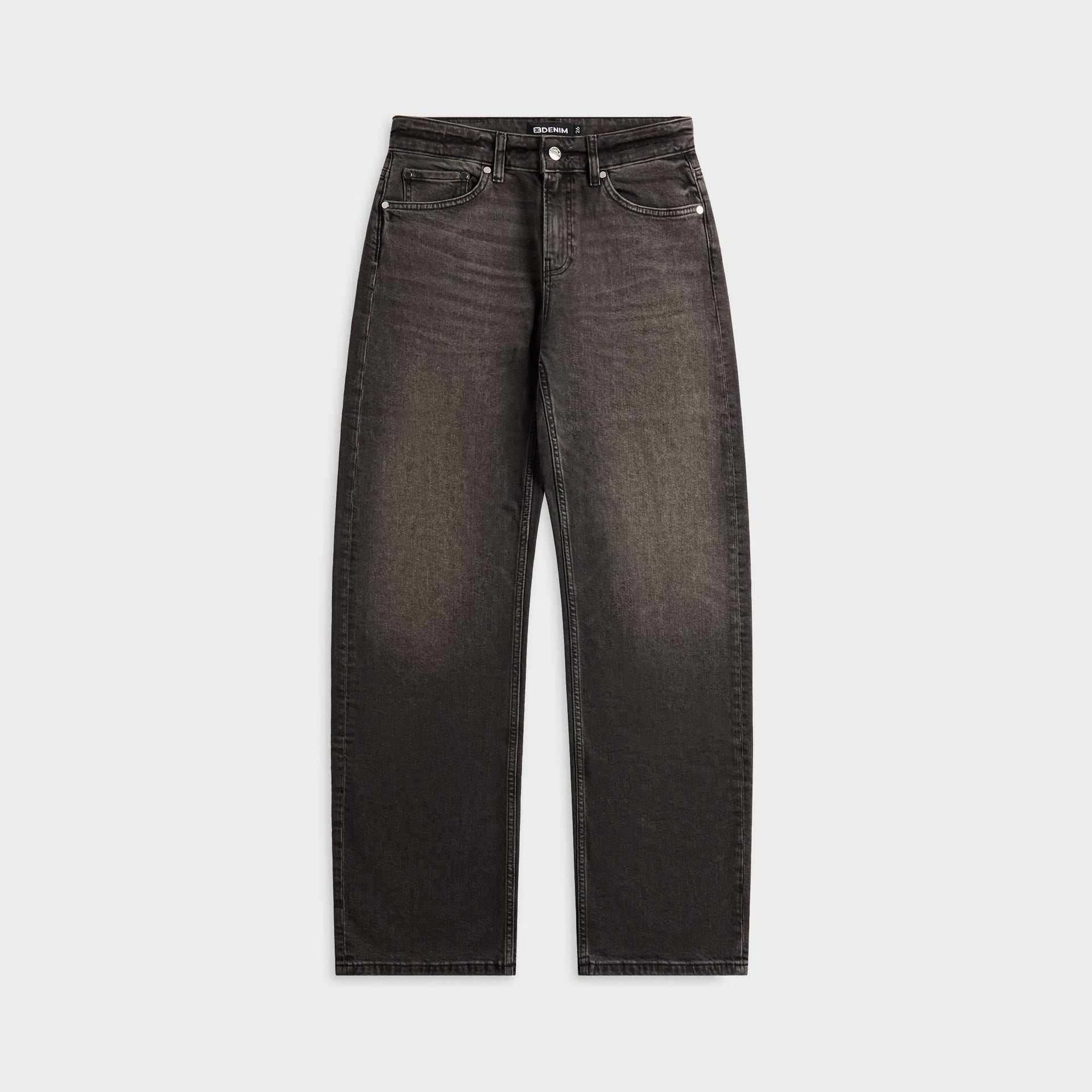 EB Denim Alida Loose Bowed Jean - Smoke