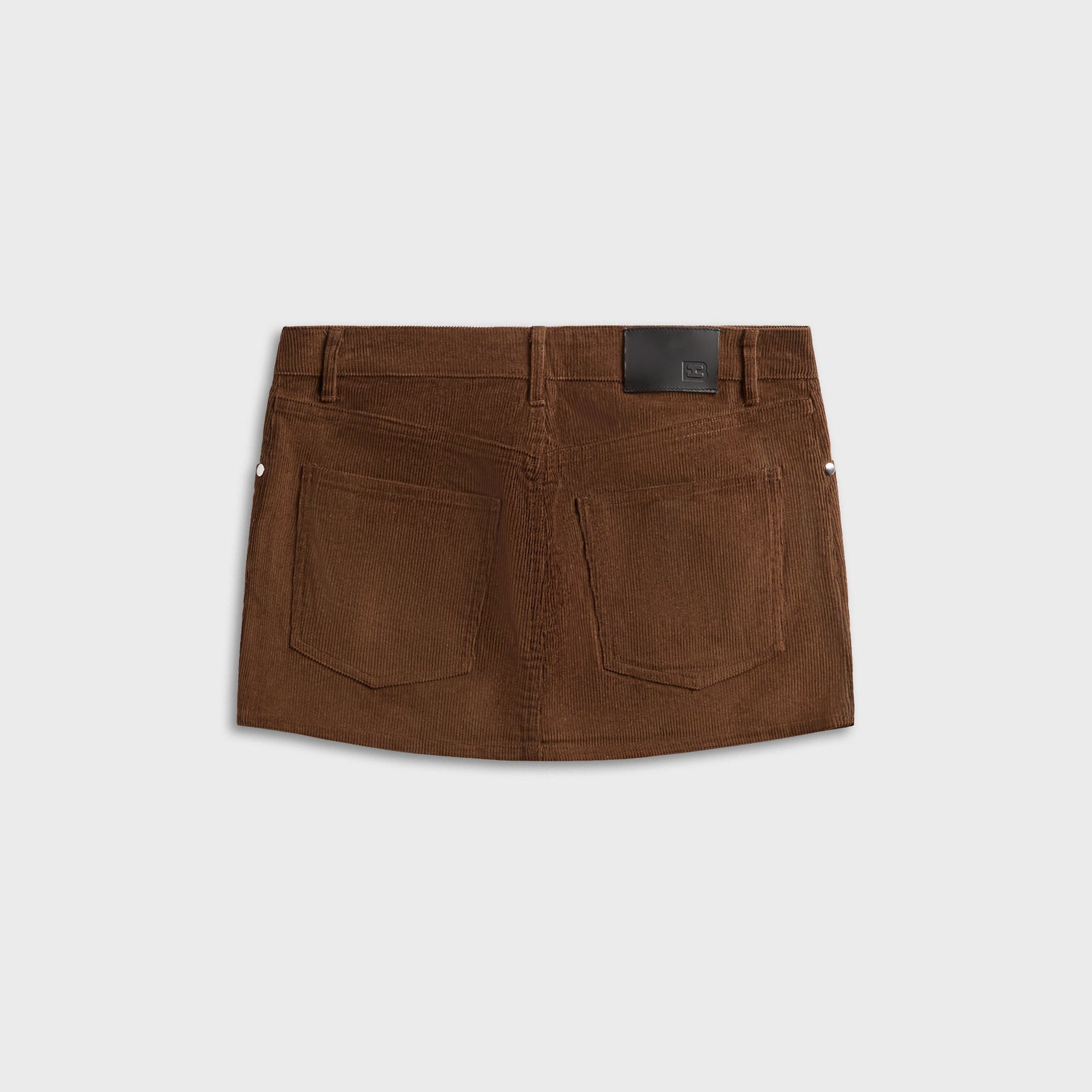EB Denim Cherry Mini Skirt - Chocolate Corduroy