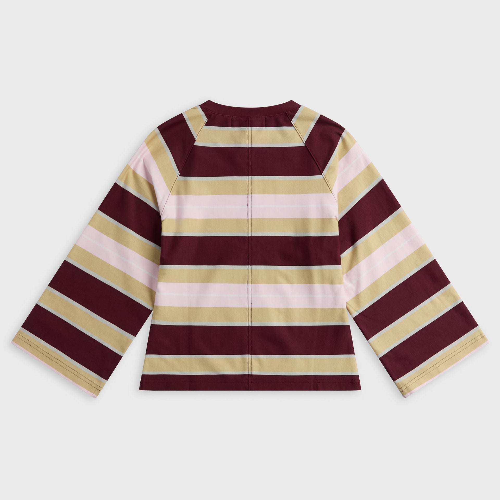 EB Denim Kingsley Top - Burgundy / Soft Pink Stripe