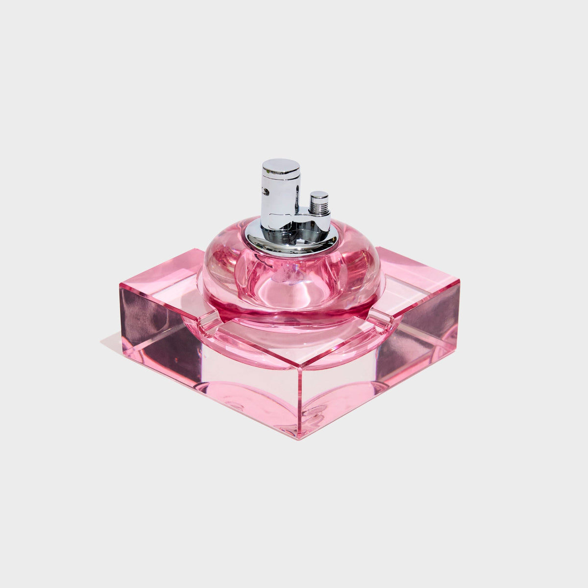 Edie Parker Glass Tabletop Lighter - Blush Pink