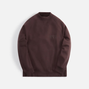 Brown Vintage Garment-Dyed Crew-Neck Sweatshirt for Women 3X