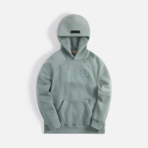 BOSS Kidswear logo-print fleece hoodie - Blue