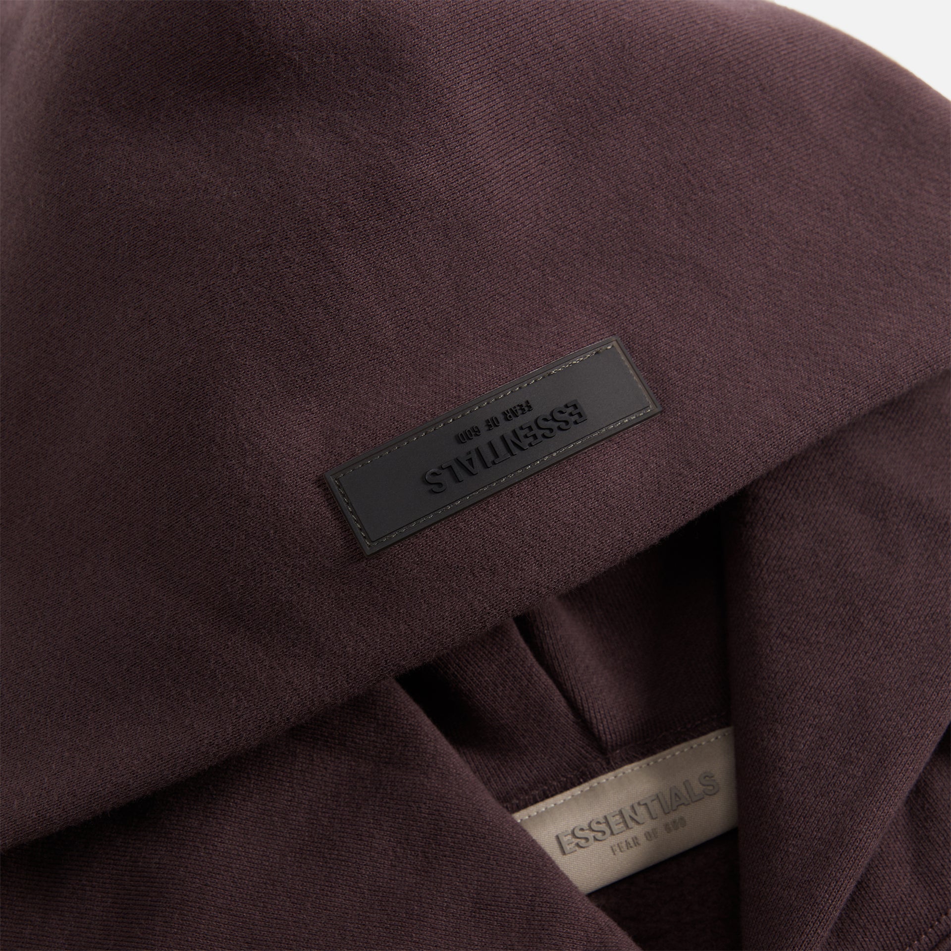 Essentials Fleece Relxed Hoodie - Plum