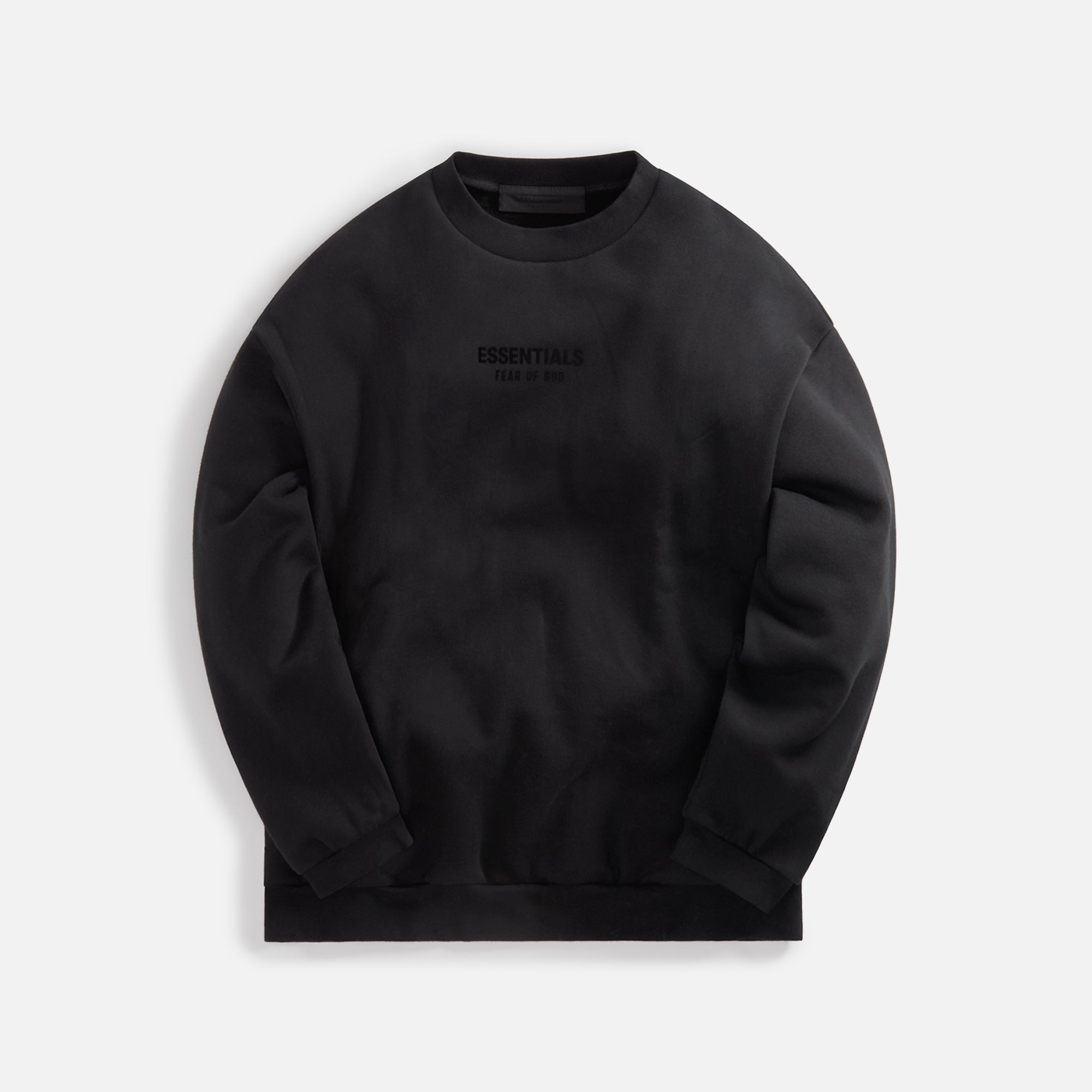 FEAR OF GOD ESSENTIALS Oversized on sale Black Logo Crew Neck Sweater Uni-Sex