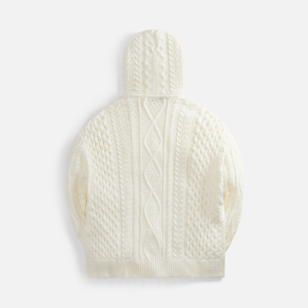 Essentials Cable Knit Hoodie - Cloud Dancer – Kith