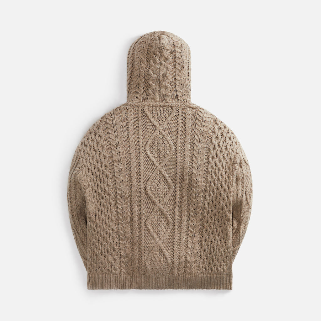 Essentials Cable Knit Hoodie - Core Heather – Kith