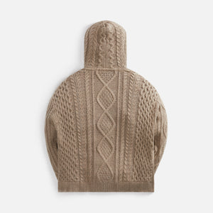 Essentials Cable Knit Hoodie - Core Heather