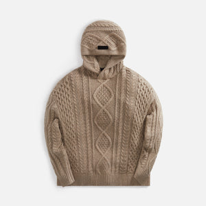 Essentials Cable Knit Hoodie - Core Heather