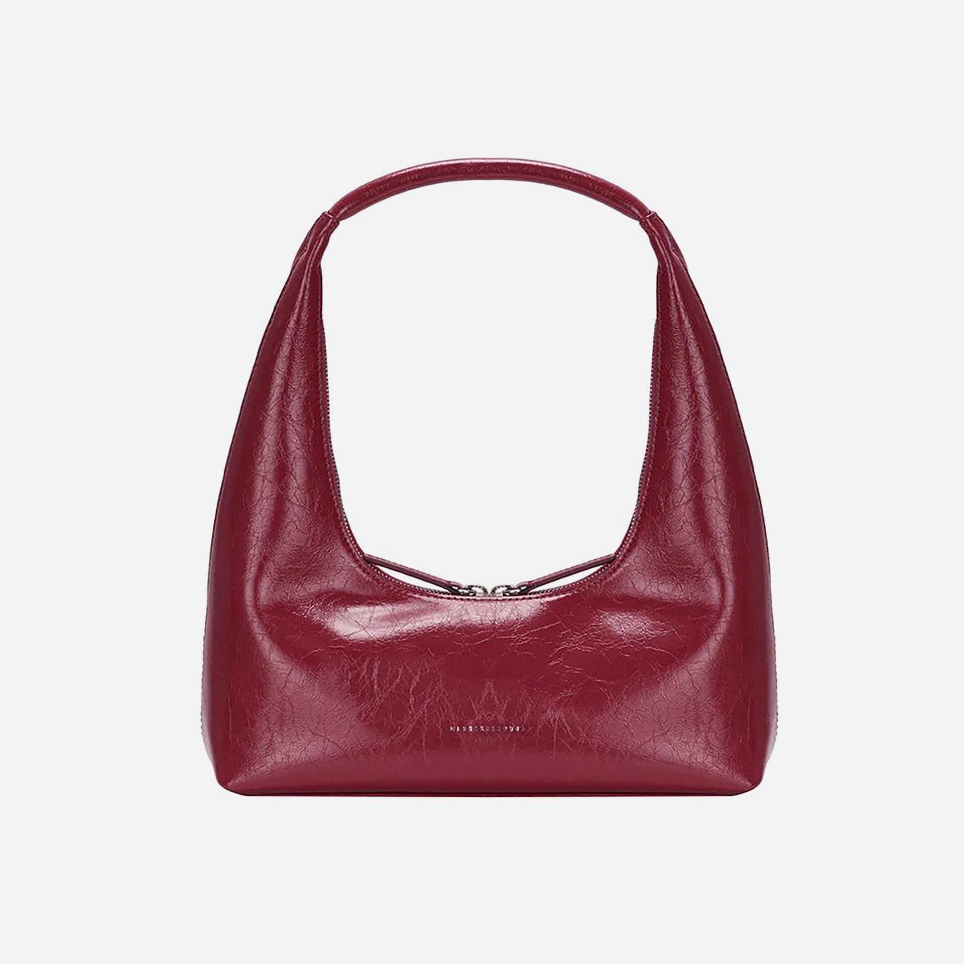 MARGESHERWOOD Hobo Shoulder Bag - Chili Crinkle