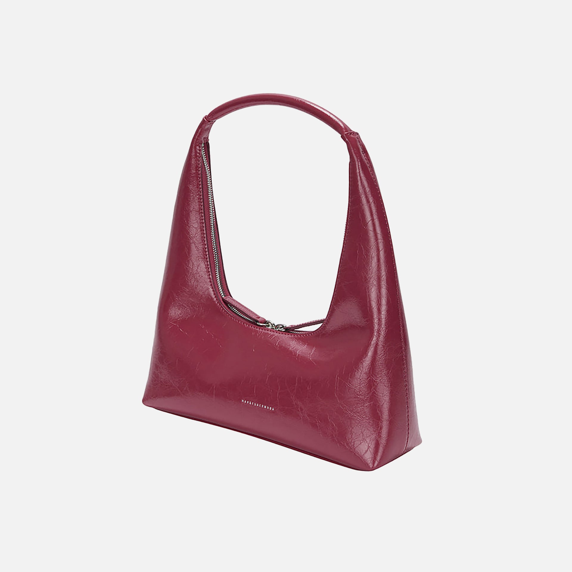 MARGESHERWOOD Hobo Shoulder Bag - Chili Crinkle