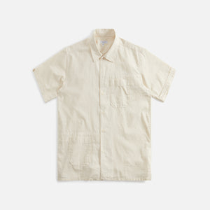 Engineered Garments Camp Shirt - Beige Cotton Handkerchief