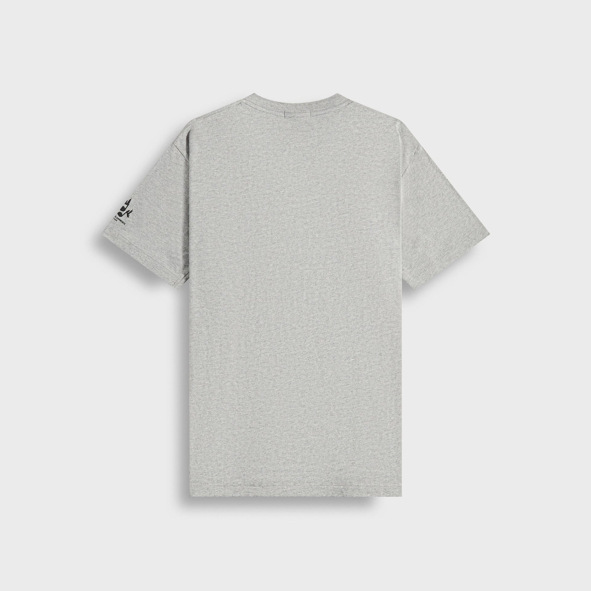 Engineered Garments Printed Cross CrewinNeck Tee in Grey Cosmopolitanism