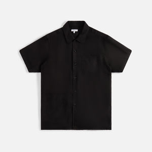 Engineered Garments Camp Shirt - Black Handkerchief Linen