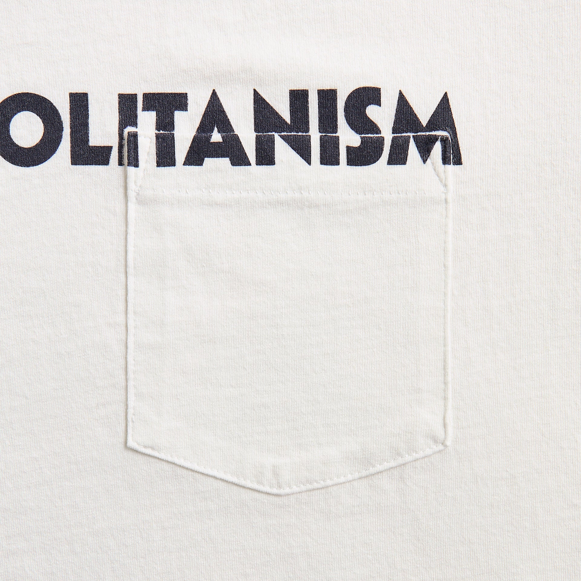 Engineered Garments Printed Cross Crew Neck Tee - White