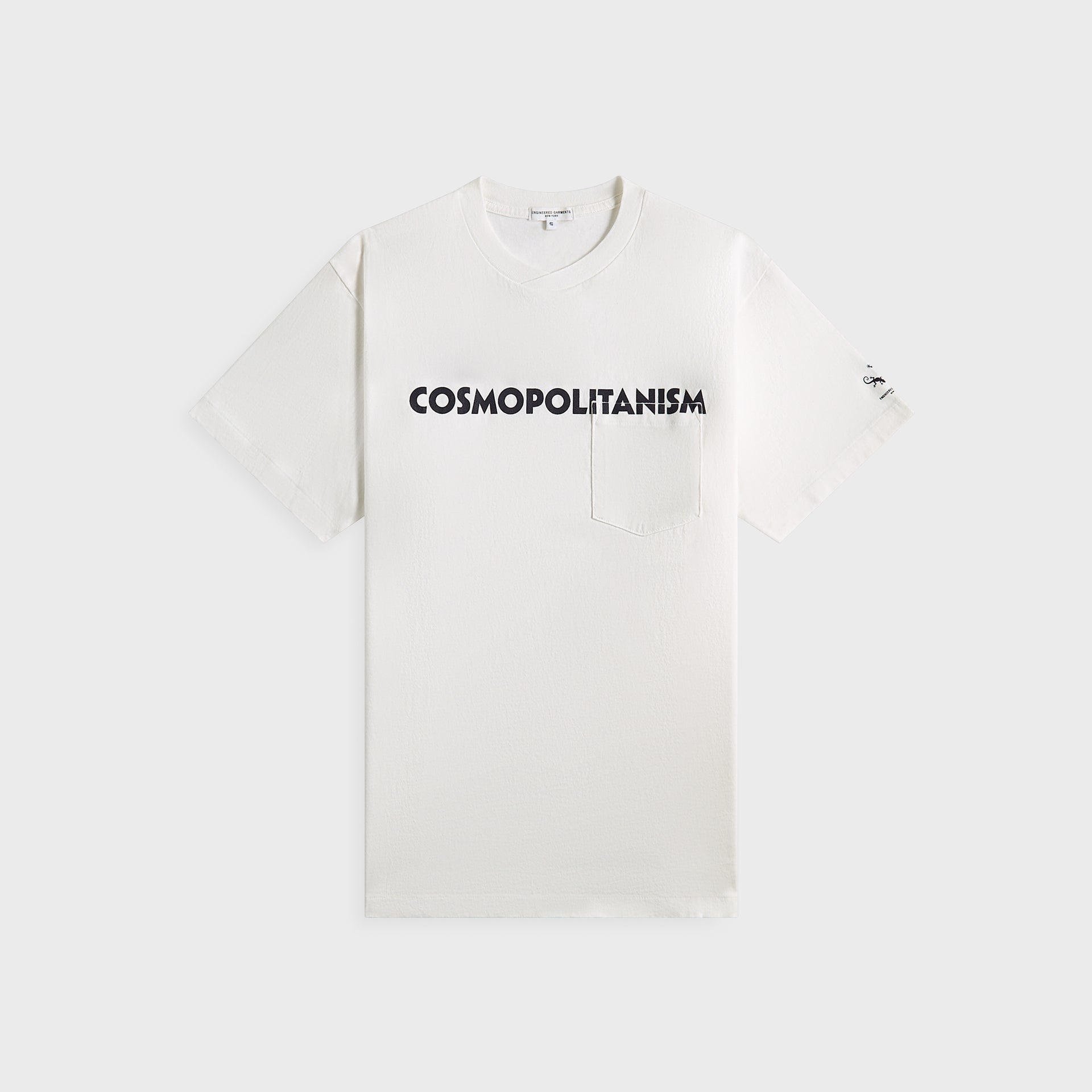 Engineered Garments Printed Cross Crew Neck Tee - White