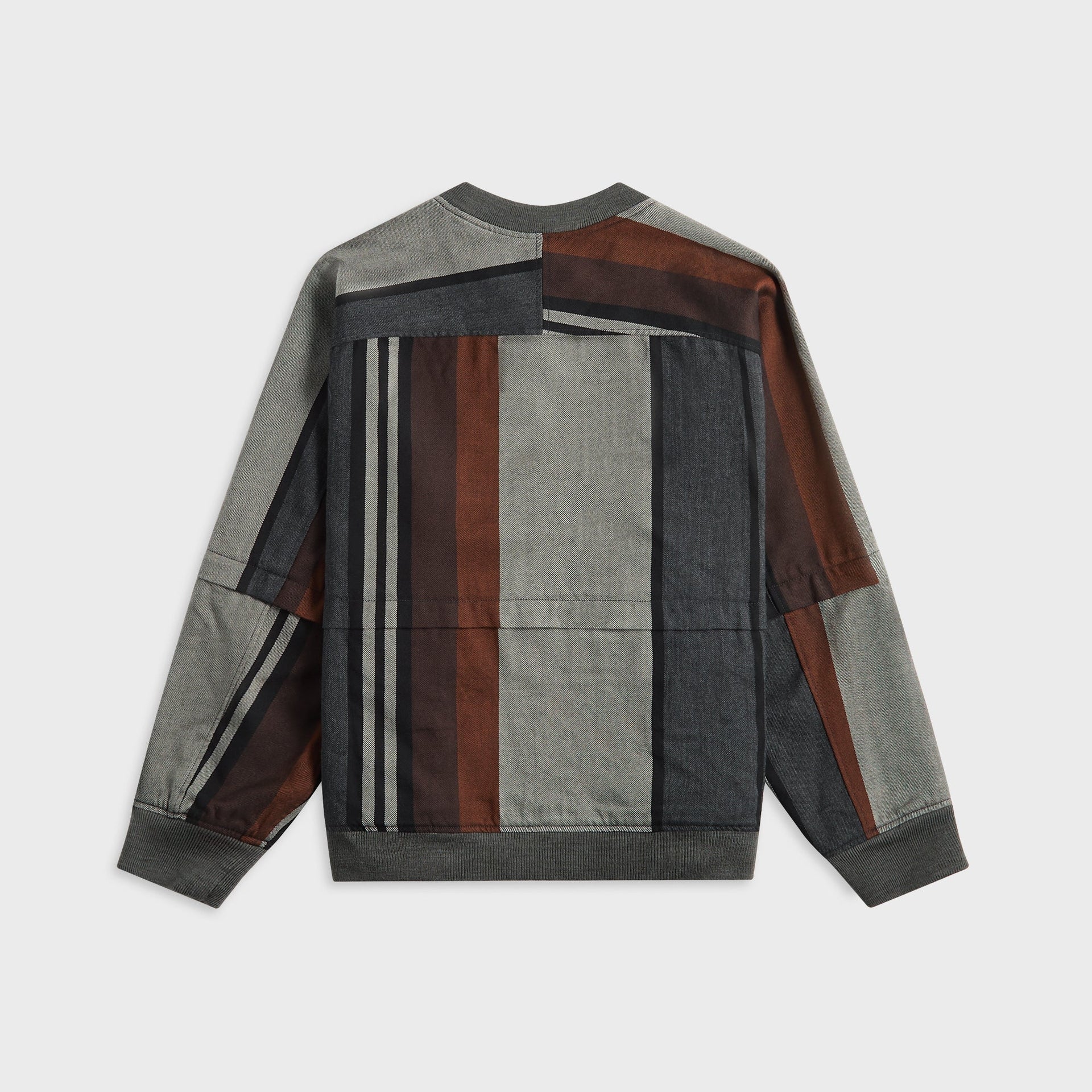 Engineered Garments Wind Pull Wide Stripe Worsted Wool Sweater - Multi Color