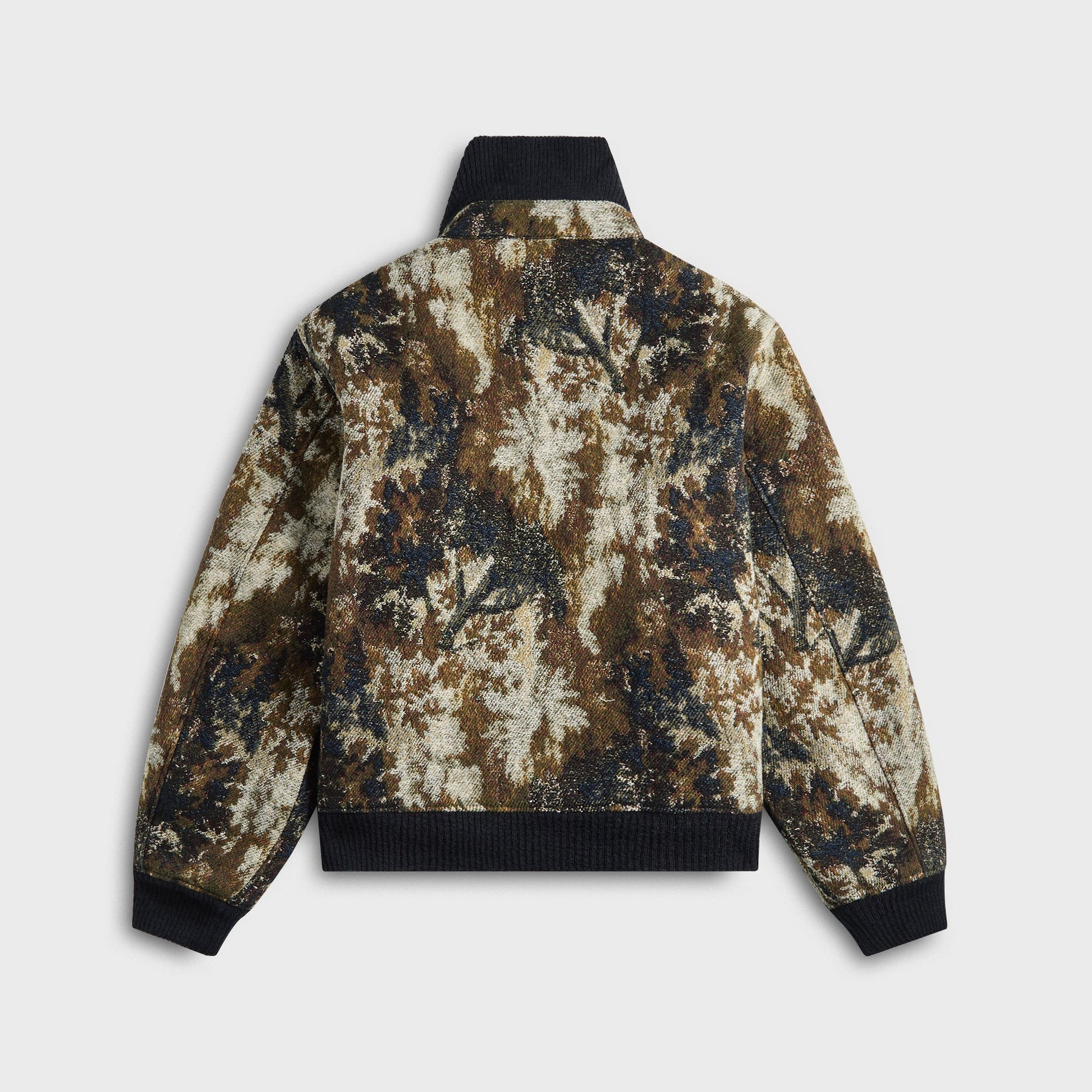 Engineered Garments LL Camo Jacquard Jacket - Olive / Navy Forest