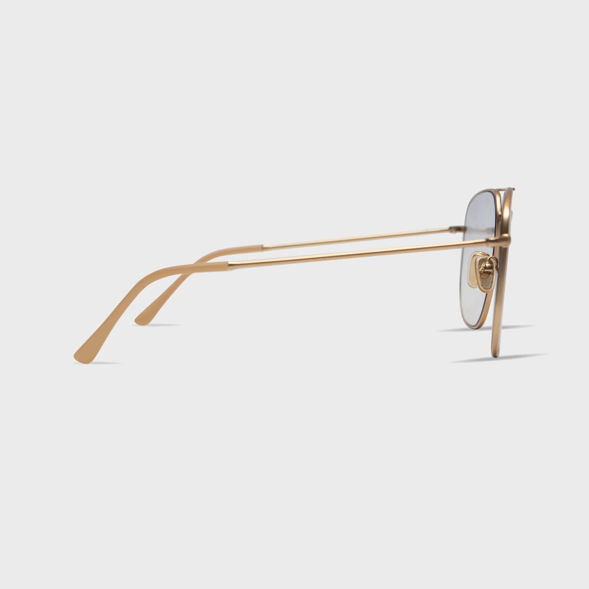 Elisa Johnson Celine gold aviator sunglasses, side profile view