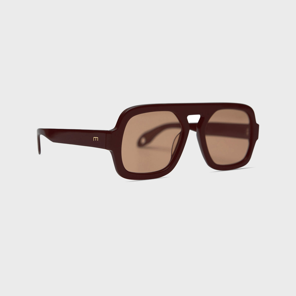 Elisa Johnson Jane Sunglasses - Dark Brown / Amber Lens