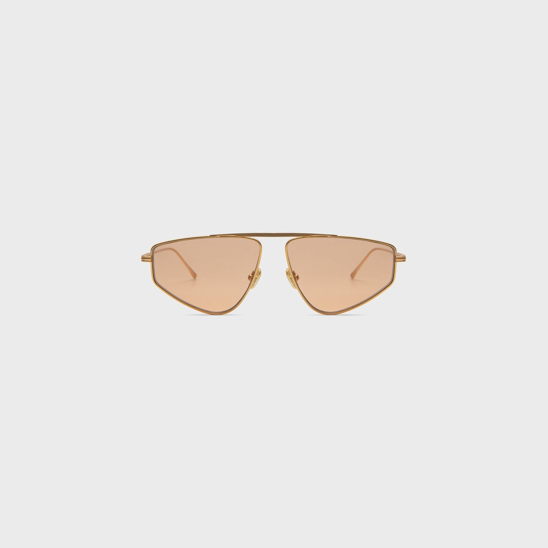 Elisa Johnson Riley Sunglasses - Gold Metal / Amber Lens