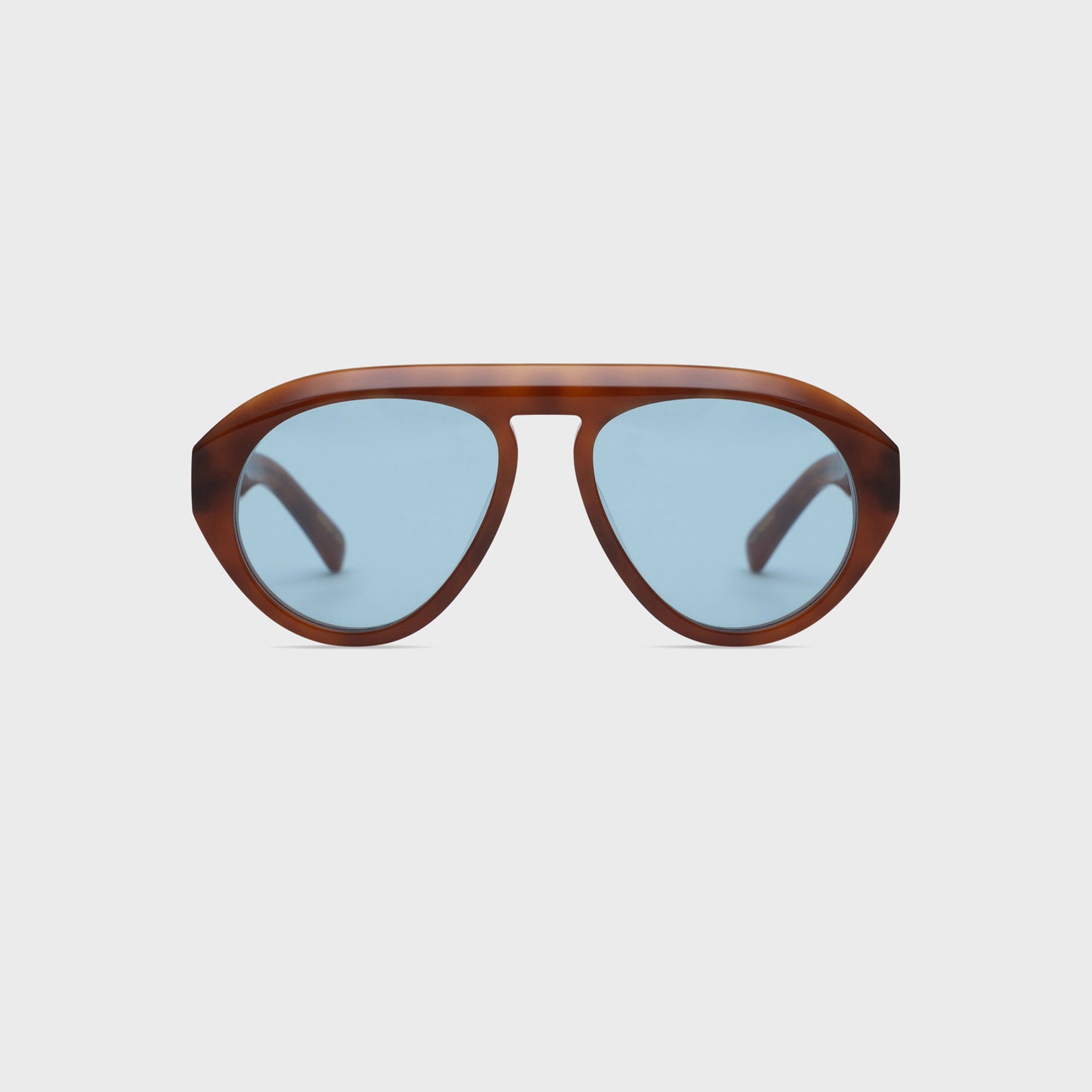 Elisa Johnson Val Sunglasses - Light Brown / Tortoise Blue