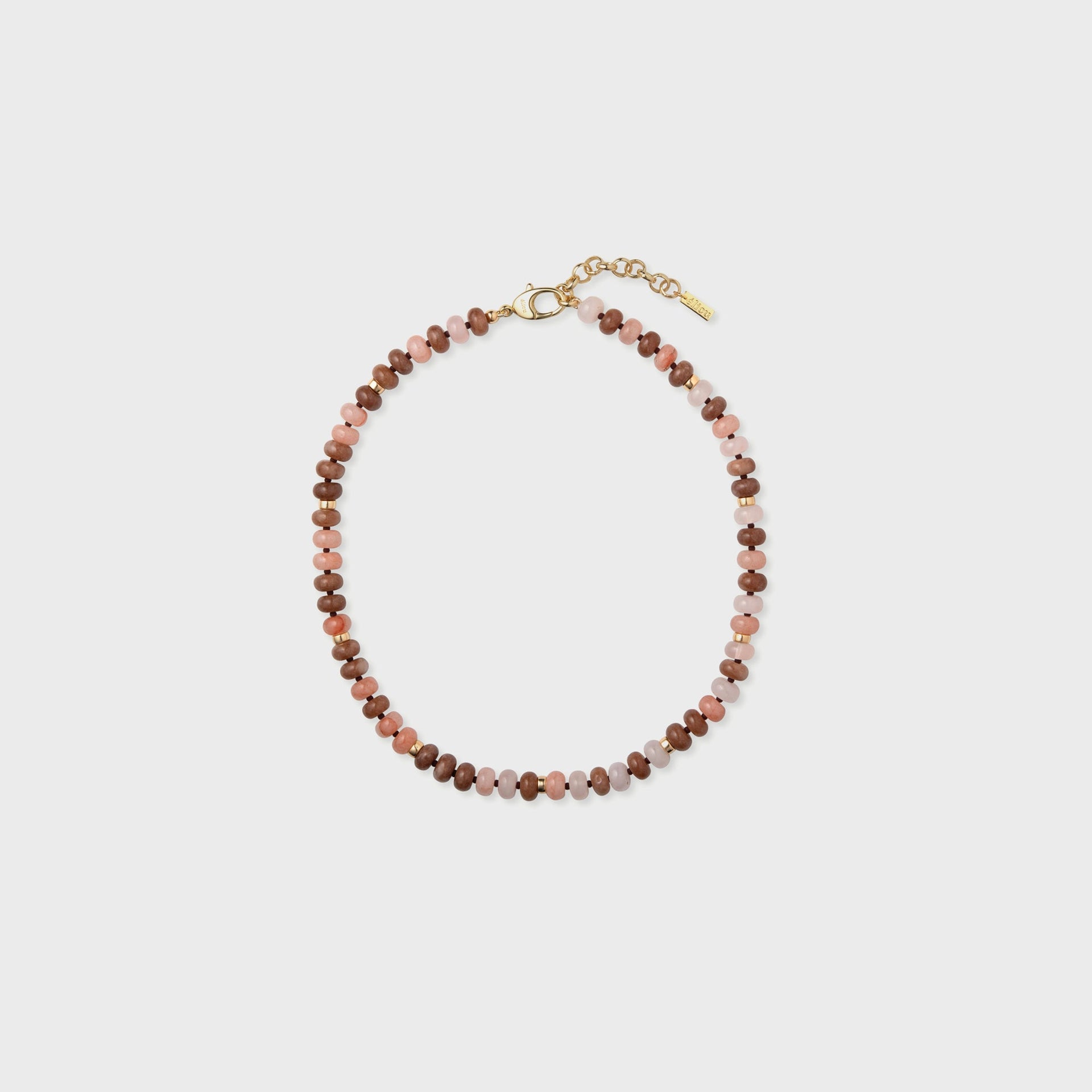 Eliou Diero Necklace - Pink / Brown