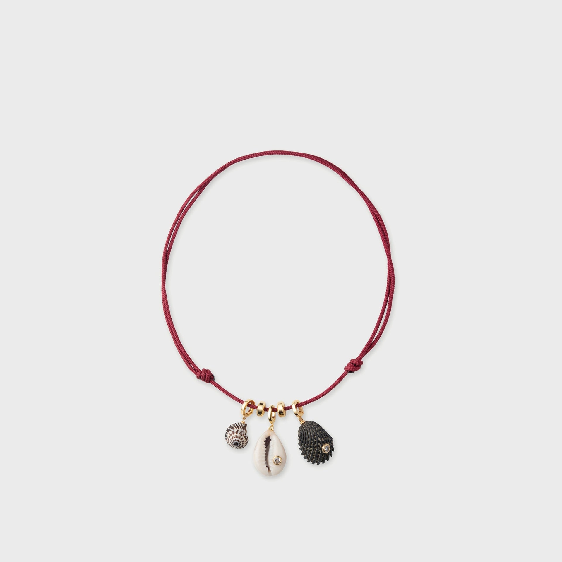 Eliou Drift Necklace - Burgundy