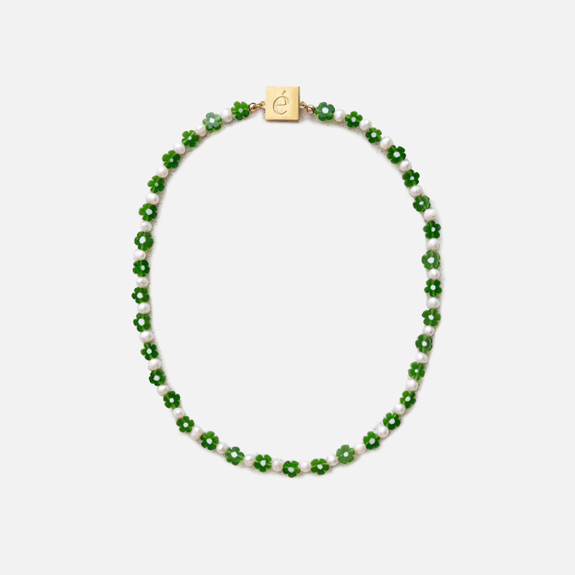 Eliou Amal Necklace - Green / White