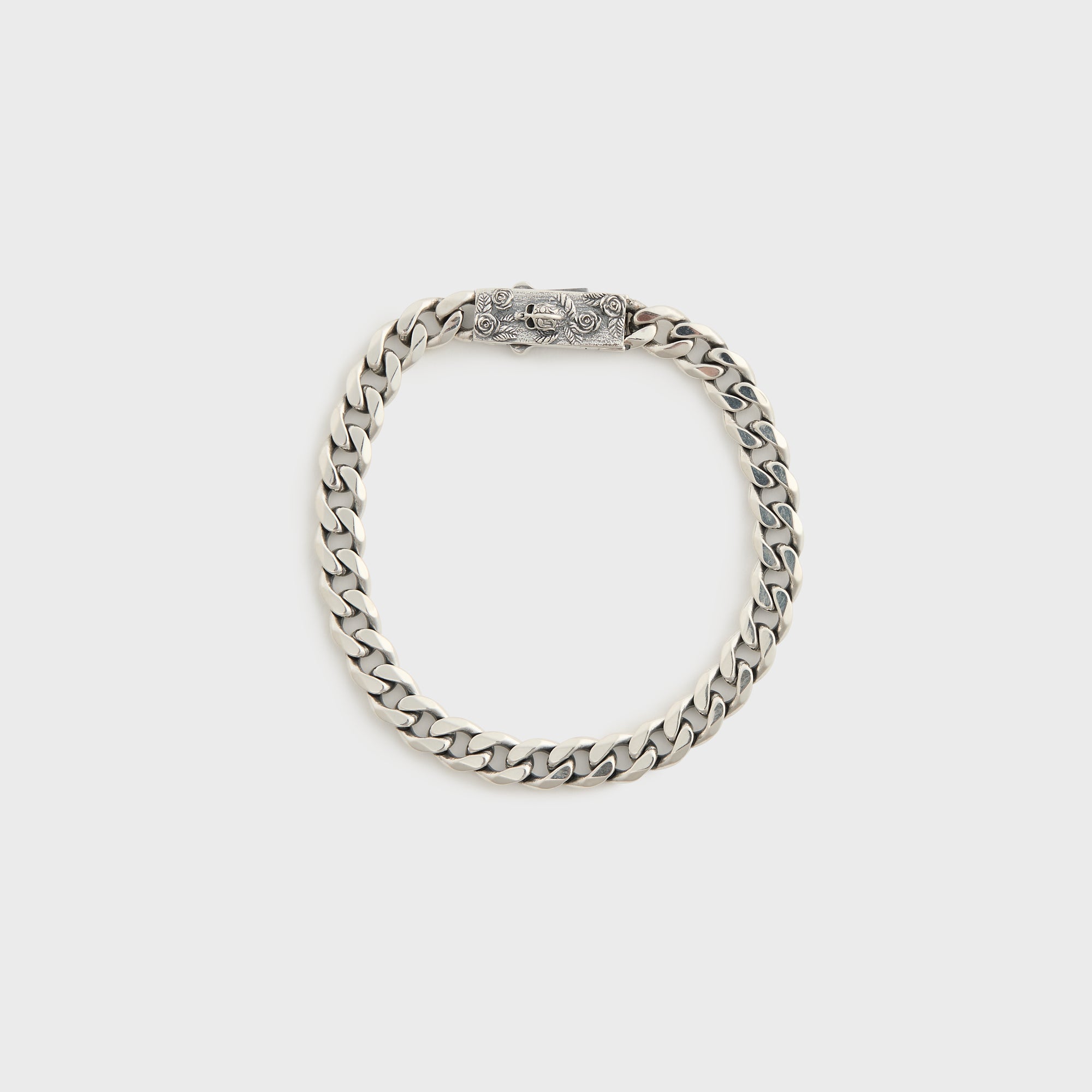 Emanuele Bicocchi Chain Bracelet Skullbox Clasp - Silver – Kith