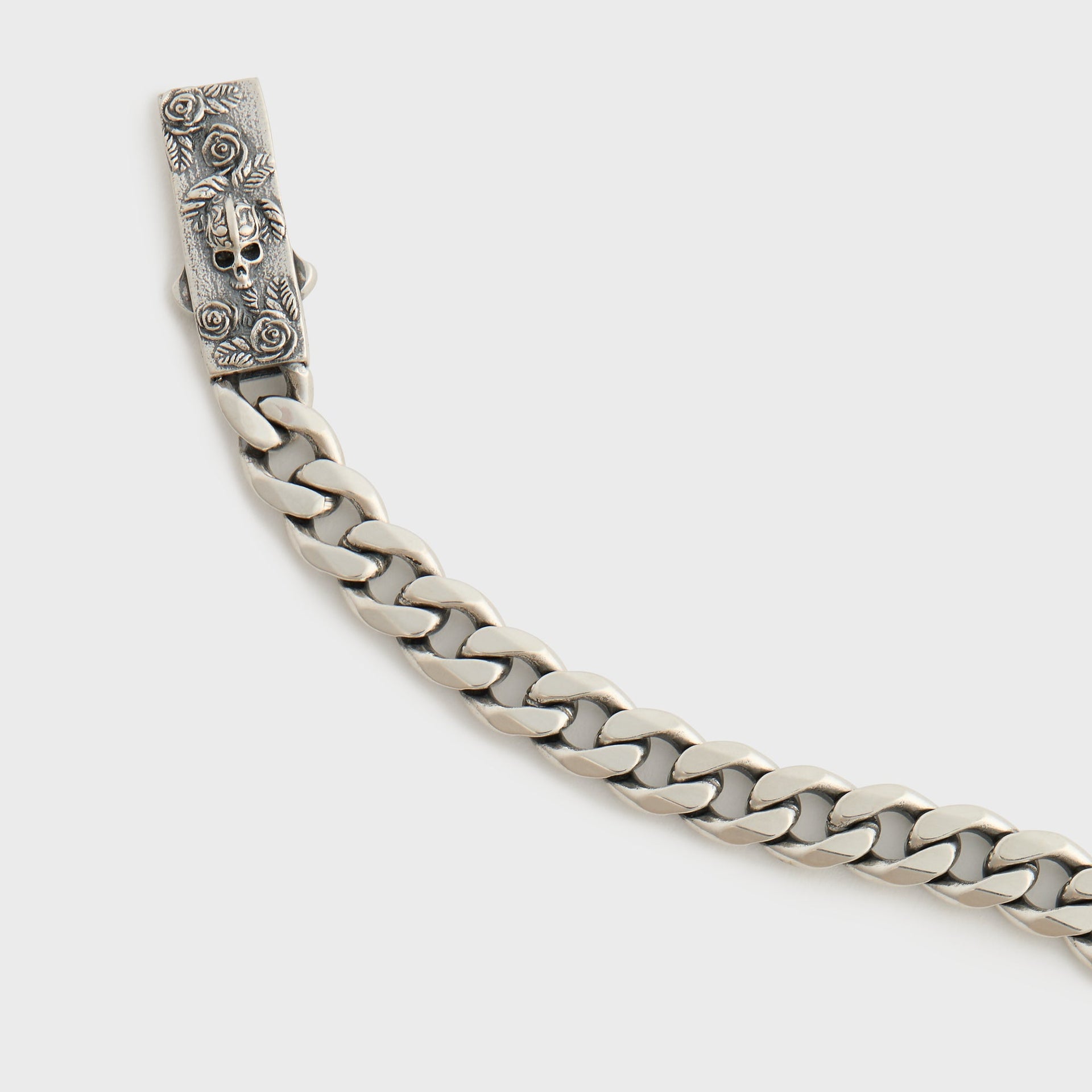 Emanuele Bicocchi Chain Bracelet Skullbox Clasp - Silver